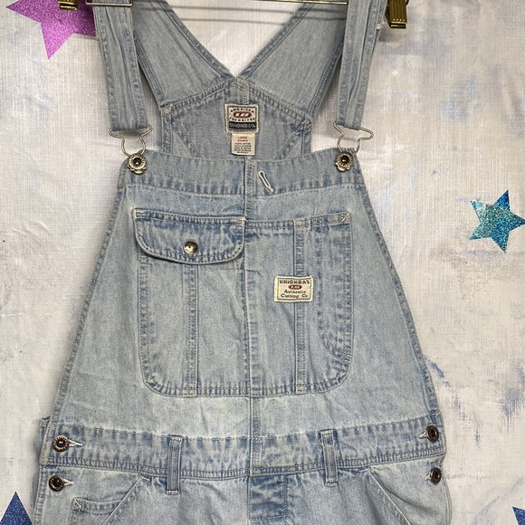UNIONBAY Jeans Vintage Unionbay Distressed Paint Splatter Overalls